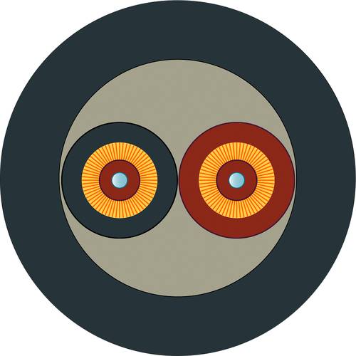 Siemens 6XV18735RT10 Glasfaser LWL Anschlusskabel Schwarz, Orange 50/125 µ Multimode OM2