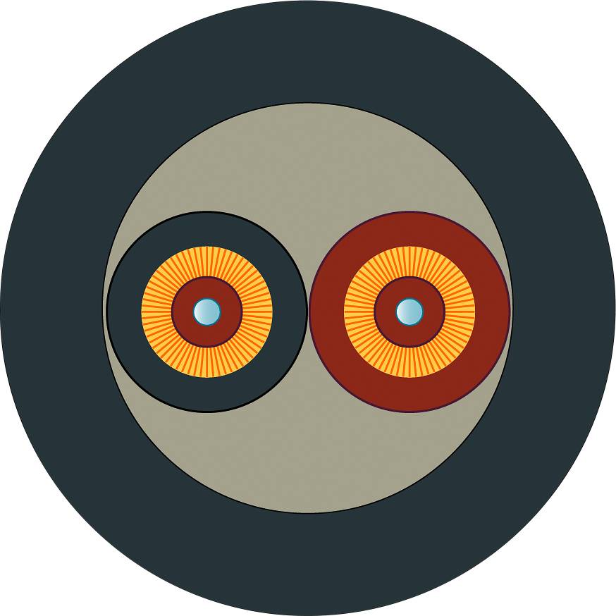 Siemens 6XV18735RT15 Glasfaser LWL Anschlusskabel Schwarz, Orange 50/125 µ Multimode OM2