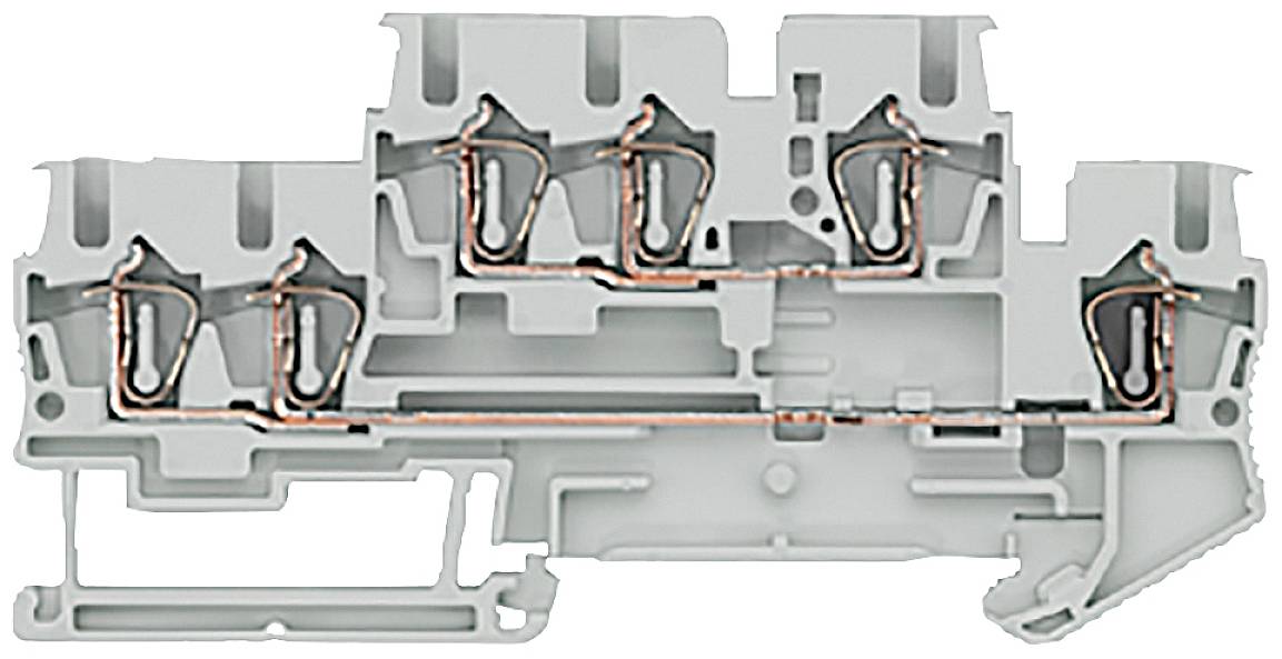 Siemens 8WH20230AF00 Doppelstockklemme 5.2 mm Federzuganschluss Grau 1 St.