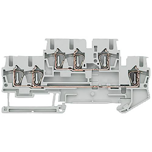 Siemens 8WH20230AF00 Doppelstockklemme 5.2 mm Federzuganschluss Grau 1 St.