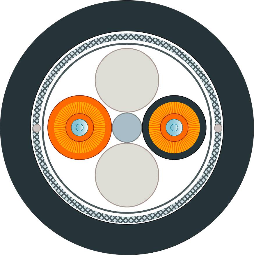 Siemens 6XV18736GT20 Glasfaser LWL Anschlusskabel Schwarz, Orange 50/125 µ Multimode OM2
