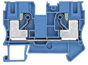 Siemens 8WH60000AJ01 Durchgangsklemme 10.2 mm Steckanschluss Blau 1 St.