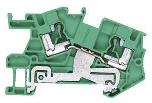 Siemens 8WH60010CH07 PE-Durchgangsklemme 8.2 mm Steck-Klemm Grün, Gelb 1 St.