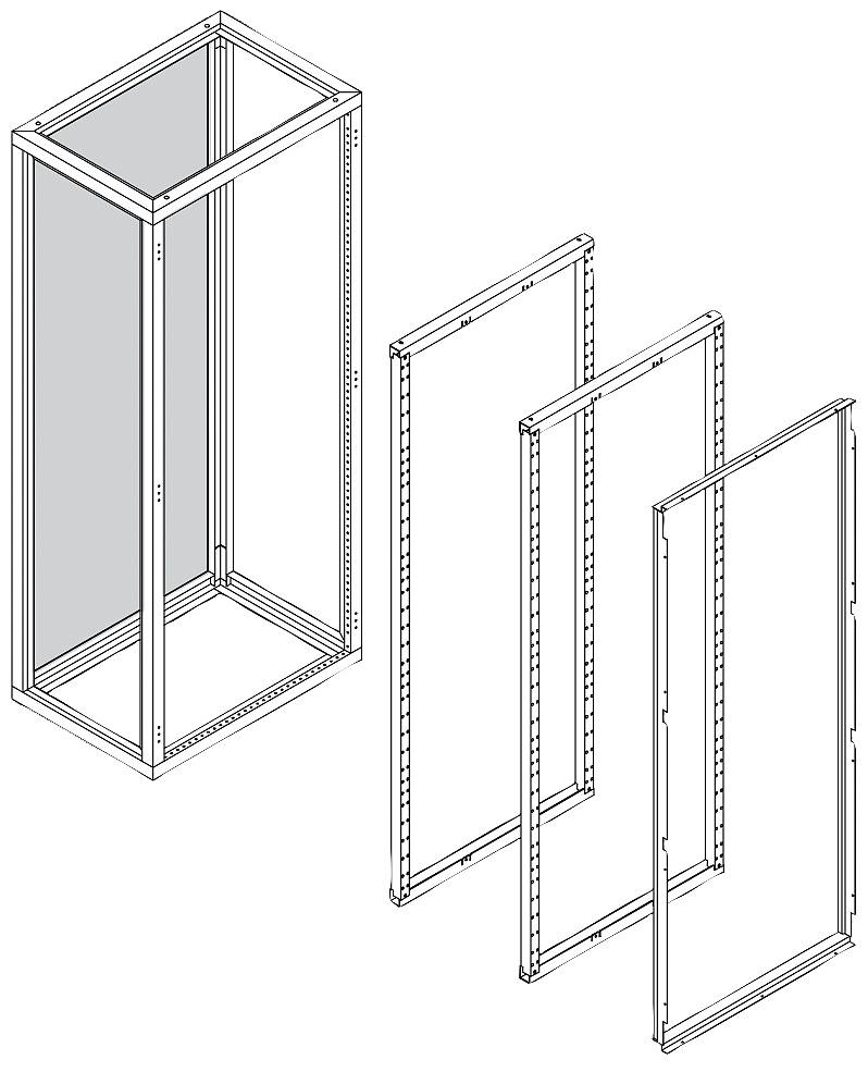 Siemens 8GK9400-0KK27 Adaptersatz Stahl (L x B x H) 600 x 600 x 2000 mm 1 Set