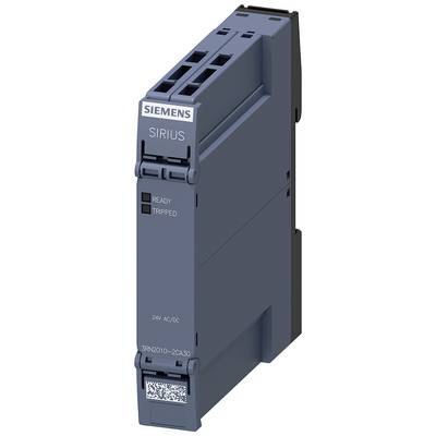 Ein graues Siemens Sirius Zeitrelais mit LEDs für 'Ready' und 'Tripped', geeignet für 24V AC/DC.