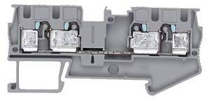 Siemens 8WH60040AG00 Durchgangsklemme 6.2 mm Steck-Klemm Grau 1 St.