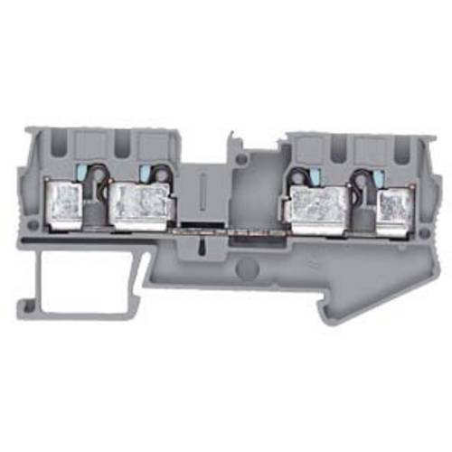 Siemens 8WH60040AG00 Durchgangsklemme 6.2 mm Steck-Klemm Grau 1 St.