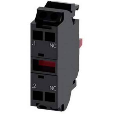 Elektrischer Schalter mit zwei Kontakten, beschriftet mit '.1 NC' und '.2 NC', Schraubanschlüsse oben und unten.