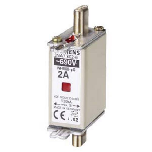 Siemens 3NA78056 Sicherungseinsatz Sicherungsgröße = 0 16 A 690 V 3 St.