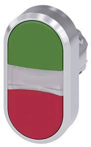 Thumbnail - Siemens 3SU10513AB420AA0 3SU1051-3AB42-0AA0 Doppeldrucktaster (B x H) 29.9 mm x 57.9 mm IP66, IP67, IP69/IP69K 1 St.