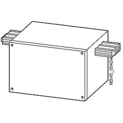 Schwarz-weiß Illustration eines rechteckigen Kastens mit Anschlüssen. Markiert mit 'NSVO_00424'.