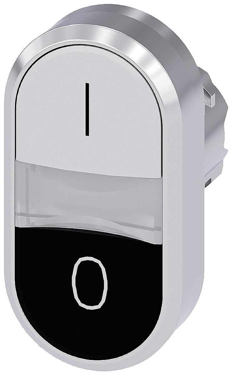 Siemens 3SU10503AB610AK0 3SU1050-3AB61-0AK0 Doppeldrucktaster tastend (B x H) 29.9 mm x 57.9 mm IP66, IP67, IP69/IP69K 1...