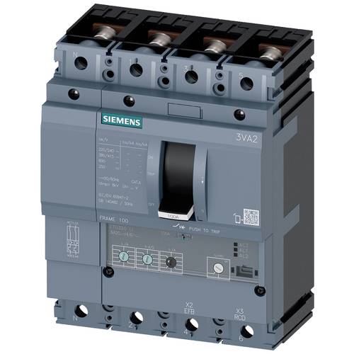 Siemens 3VA2010-6HL42-0AA0 Leistungsschalter 1 St. Einstellbereich (Strom): 40 - 100 A Schaltspannung (max.): 690 V/AC (...