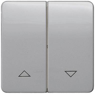 Siemens Schalterprogramm 2fach Abdeckung Wippe  Silber 5TG7934 1 St.