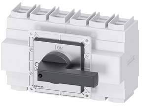 Lasttrennschalter Schwarz 6polig 185 mm² 160 A 690 V/AC Siemens 3LD23053VK11