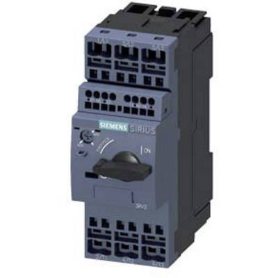 Elektrisches Gerät, Siemens Sirius Schaltschalter, schwarzer Hebel in der Mitte, mehrere Anschlussklemmen oben und unten.