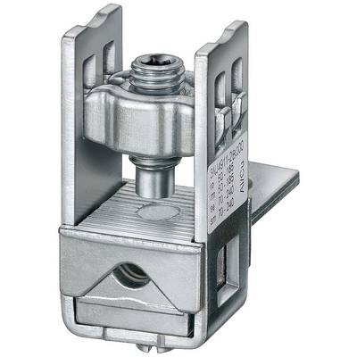 Ein silberner, metallischer Trennschalter mit Schraubmechanismus, der zur Verbindung und Trennung von elektrischen Leitungen dient.