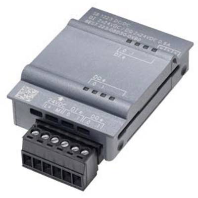 Kompaktes graues Elektronikmodul mit mehreren Steckplätzen auf der Unterseite, geeignet zur Verwendung in Schaltkästen oder Industrieanlagen.