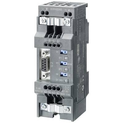 Ein industrieller RS 485 Repeater mit Anschlüssen und DIP-Schaltern. Verwendet für die Signalverstärkung in Netzwerken.