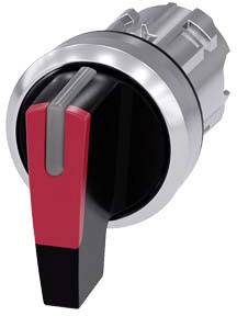 Siemens 3SU10522CP200AA0 3SU1052-2CP20-0AA0 Knebelschalter Knebel Rot 2 x 45 ° 1 St.