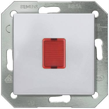 Siemens Schalterprogramm  Abdeckung Lichtsignal  Aluminium 5TD2866 1 St.