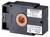 Ein schwarzes elektrisches Bauteil mit orangefarbenem runden Zentrum, Aufschrift: 'Siemens'. Enthält technische Details und Standards.