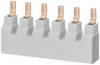 Siemens 5ST37123HG Stiftsammelschiene, schneidbar 18mm2, 3-phasig+Hilfsschalter 1016mm , nach UL Stiftsammelschiene 18 mm² 80 A 1 St.