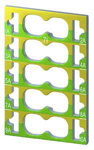 Siemens 6ES71936CP712AA0 6ES7193-6CP71-2AA0 SPS-Kennzeichnungsschild