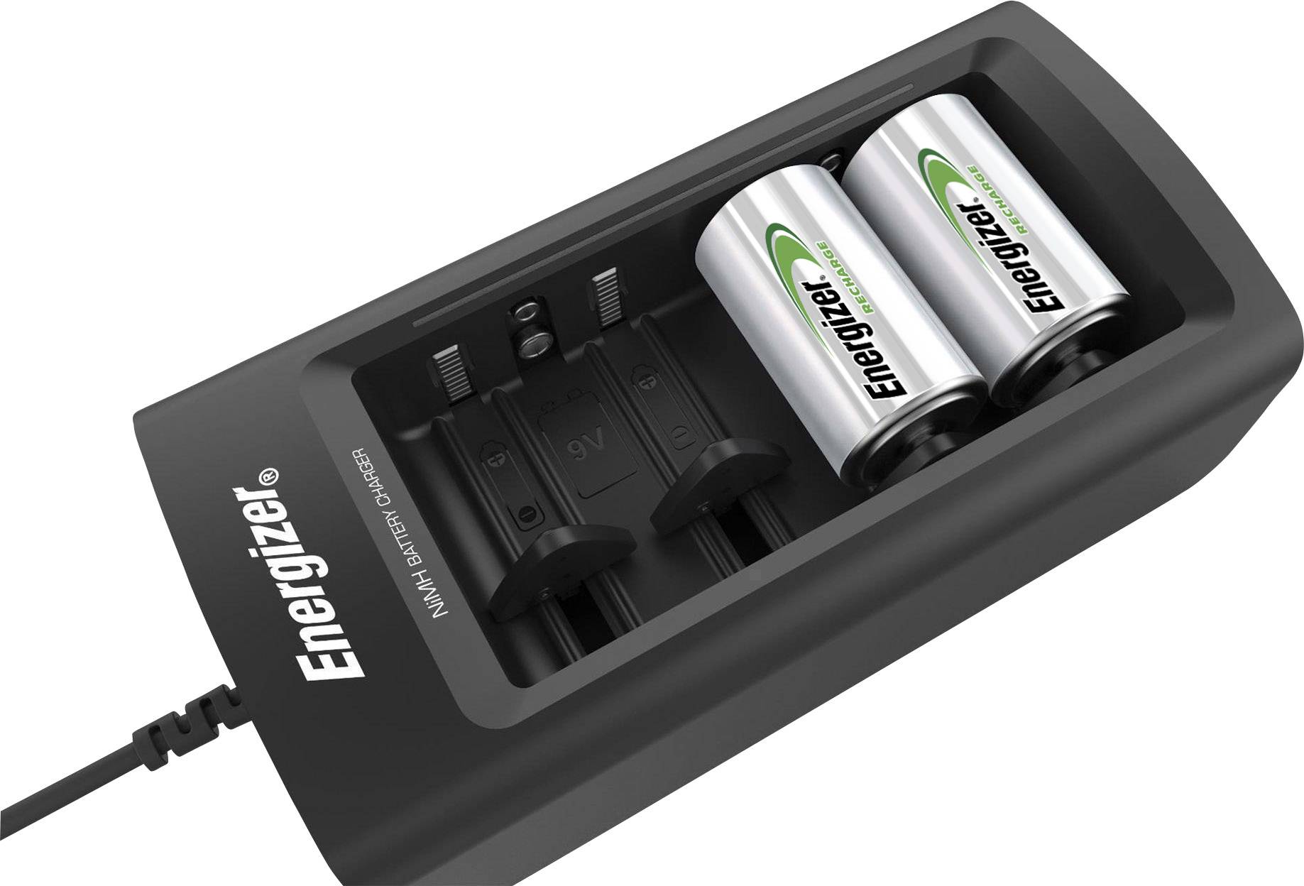 Energizer Universal Rundzellen Ladegerät NiMH Micro (AAA), Mignon (AA), Baby (C), Mono (D), 9 V Block Energizer Universal Rundzellen Ladegerät NiMH Micro (AAA), Mignon (AA), Baby (C), Mono (D), 9 V Block