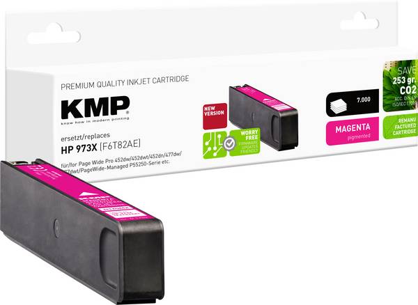 KMP Druckerpatrone ersetzt HP 973X Kompatibel  Magenta H165MX 1753,4006