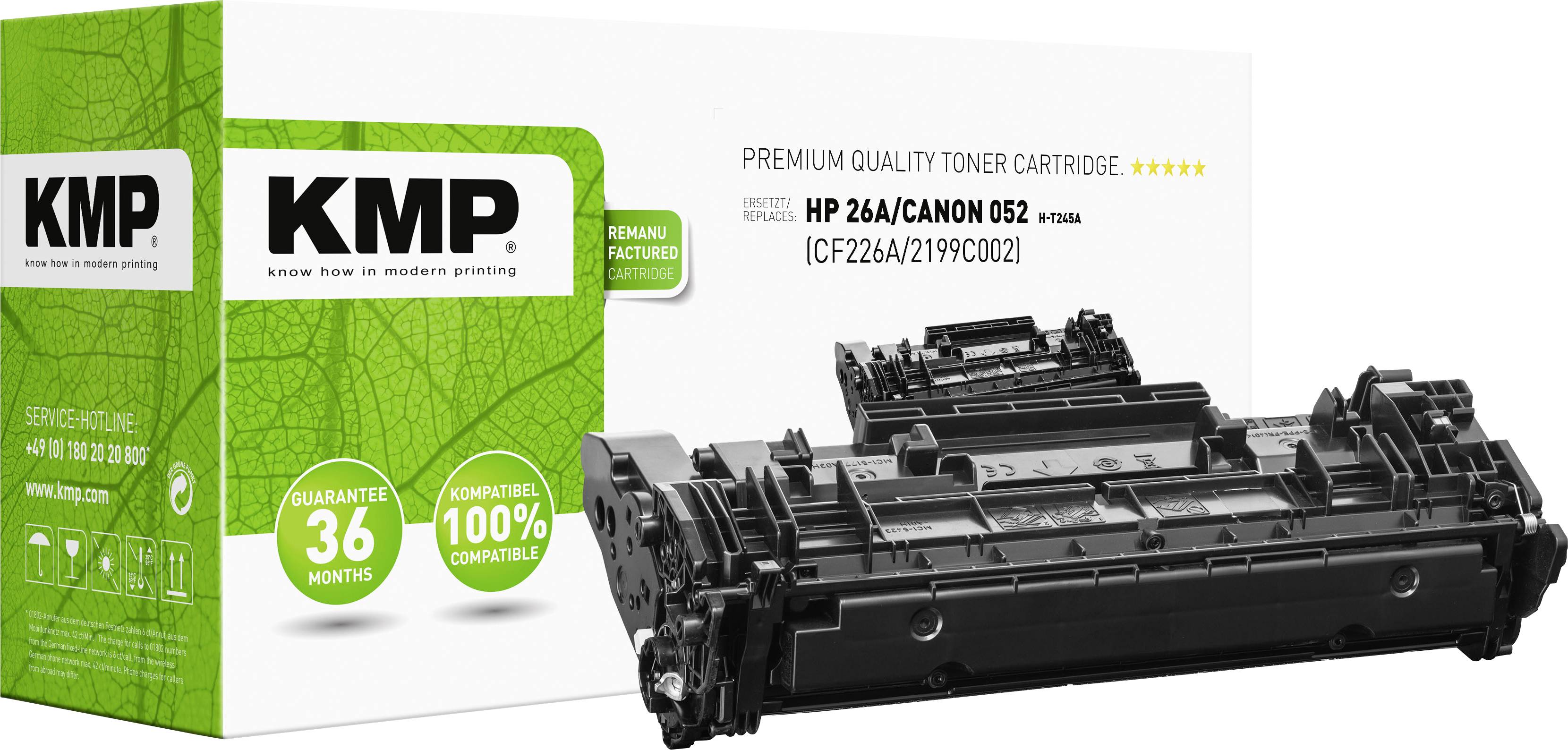 KMP Toner ersetzt HP, Troy 26A, CF226A Kompatibel Schwarz 4000 Seiten H-T245A 2539,0000