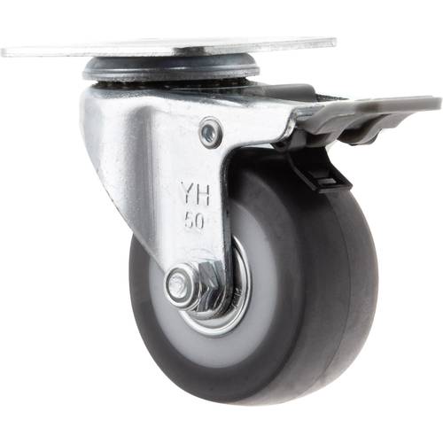 TOOLCRAFT TO-5137869 Lenkrolle mit Feststellbremse und Anschraubplatte 50 mm Tragfähigkeit (max.): 50 kg