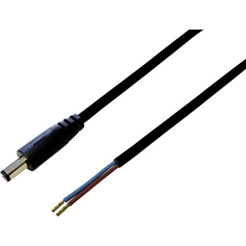 Thumbnail - TRU COMPONENTS TC-2511300 Niedervolt-Anschlusskabel Niedervolt-Stecker - offene Kabelenden 5.50 mm 2.50 mm 1.00 m 1 St.