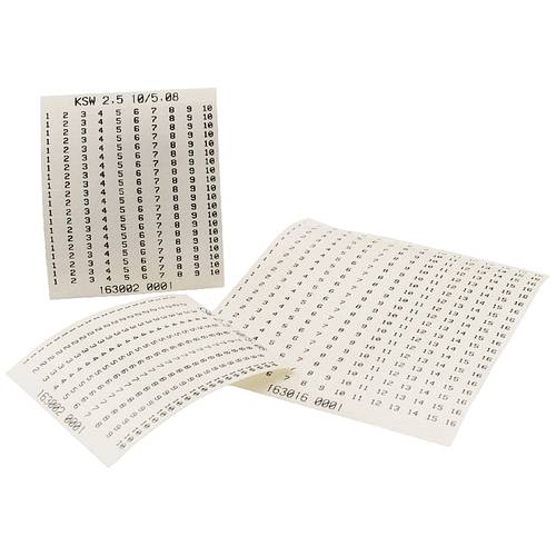 Weidmüller 1705820001 Klemmenmarkierung Weiß 10 St.