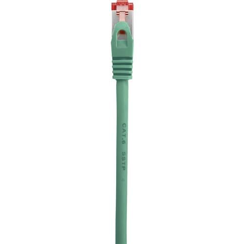 Renkforce RF-5503262 RJ45 Netzwerkkabel, Patchkabel CAT 6 S/FTP 10.00 m Grün mit Rastnasenschutz, vergoldete Steckkontak...