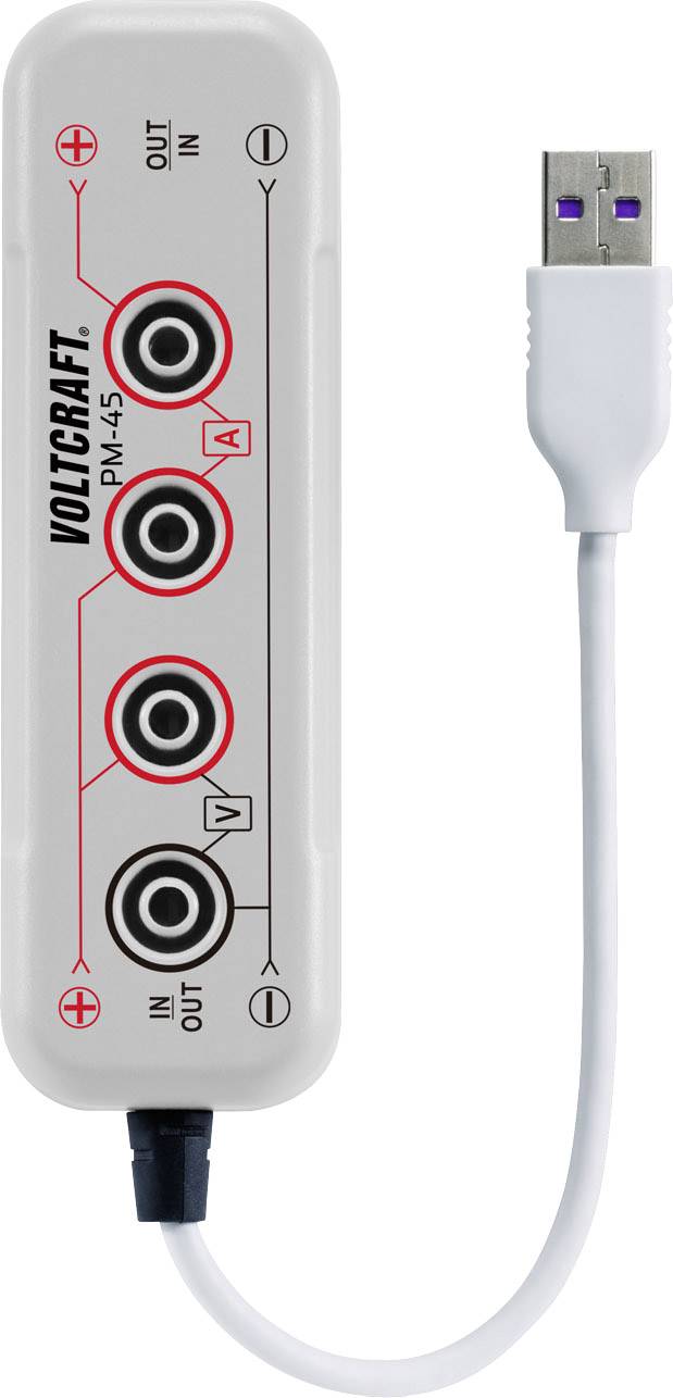 CONRAD VOLTCRAFT PM-45 PM-45 Adapterstecker USB Power-Meter PM-45,