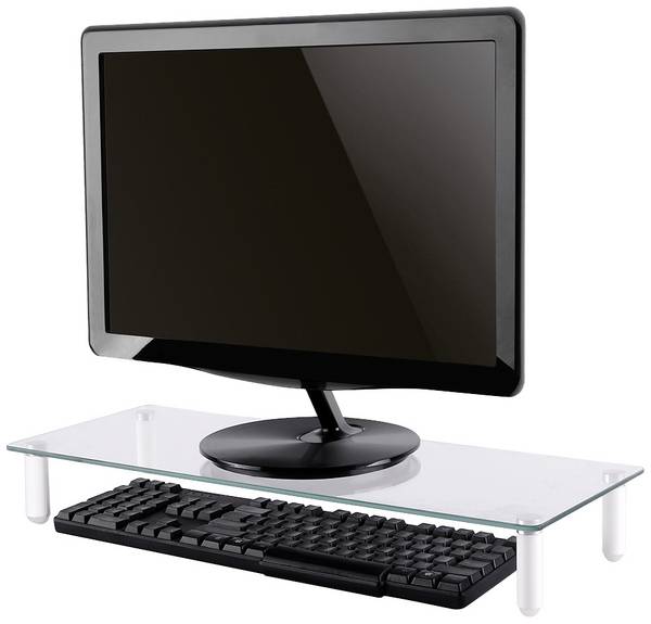 Neomounts NSMONITOR10 Monitor-Erhöhung Höhen-Bereich: 8 cm (max) Transparent