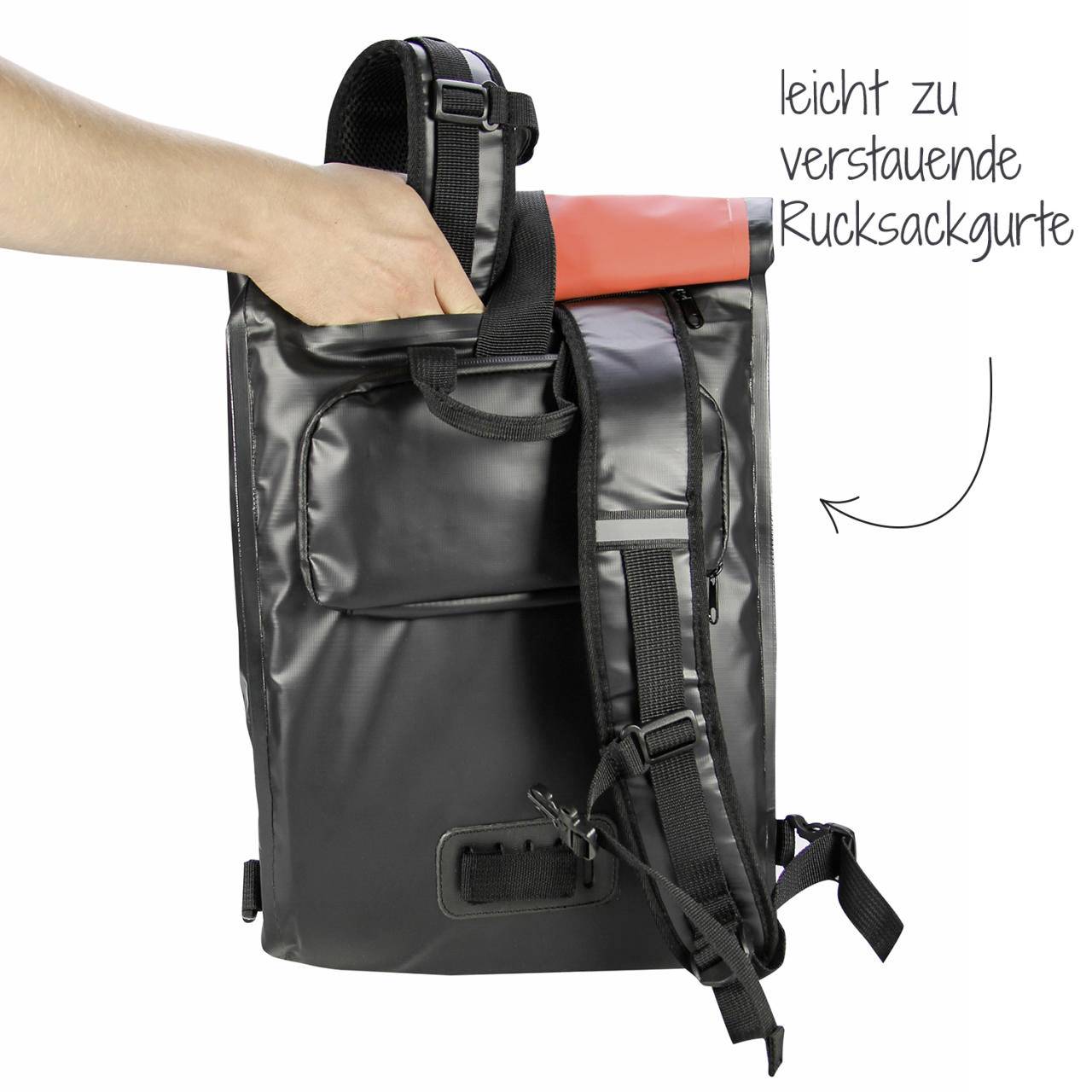FISCHER Fahrrad-Gepäckträgertasche, rot/schwarz-10