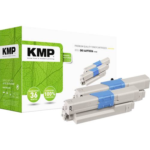 KMP Toner ersetzt OKI 44973536 Kompatibel 2er-Pack Schwarz 4400 Seiten O-T36D 3341,0021