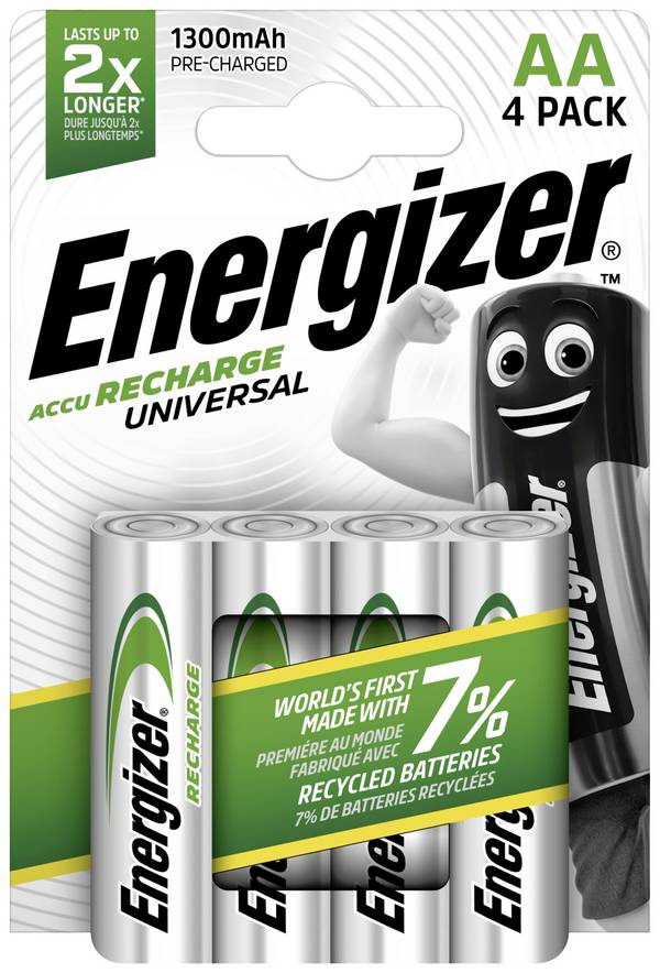 Energizer Universal HR06 Mignon (AA)-Akku NiMH 1300 mAh 1.2 V 4 St.