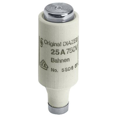 Sicherung vom Typ DIAZED, 25A, 750V mit der Aufschrift 'Original DIAZED 25A 750V', verwendbar für elektrische Schutzanwendungen.