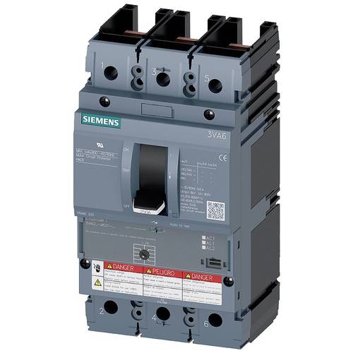 Thumbnail - Siemens 3VA6211-1MS31-0AA0 Leistungsschalter 1 St. Einstellbereich (Strom): 110 A (max) Schaltspannung (max.): 600 V/AC ...