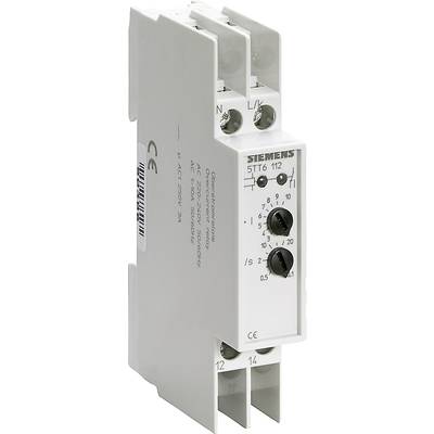 Elektronischer Zeitrelais von Siemens, Modell 5TT6 112, zur Steuerung von Schaltvorgängen in elektrischen Anlagen.