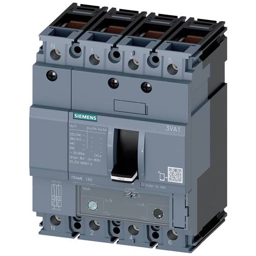 Thumbnail - Siemens 3VA1116-4GF46-0AA0 Leistungsschalter 1 St. Einstellbereich (Strom): 112 - 160 A Schaltspannung (max.): 690 V/AC ...