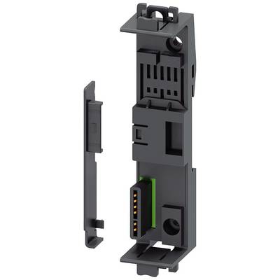 Ein schwarzes, rechteckiges Kunststoffgerät mit abnehmbarer Abdeckung, zeigt interne Steckverbindungen. Geeignet für Elektronikmontage.