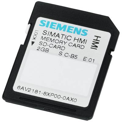 Speicherkarte von Siemens, SIMATIC HMI, SD-Karte, 2GB.