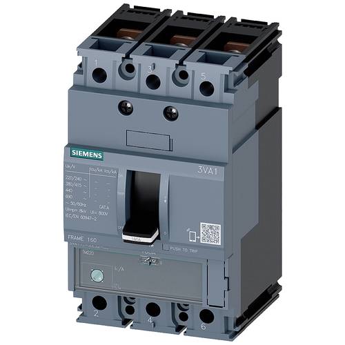 Siemens 3VA1180-6EE32-0AA0 Leistungsschalter 1 St. Einstellbereich (Strom): 56 - 80 A Schaltspannung (max.): 690 V/AC (B...
