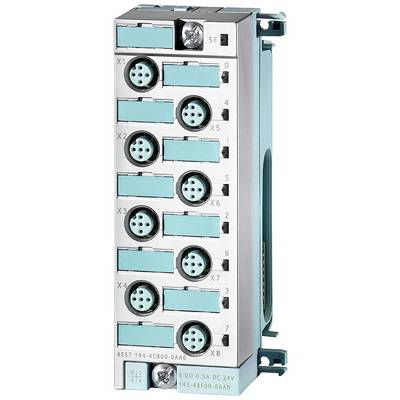 'Industriecontroller-Modul mit acht runden, nummerierten Anschlüssen und Schraube oben rechts.'