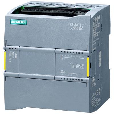 Ein Siemens SIMATIC S7-1200 Steuerungsmodul mit einer grauen, kompakten Bauweise. Modell: CPU 1212FC DC/DC/DC.