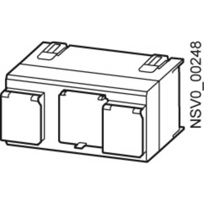 Zeichnung eines rechteckigen elektronischen Bauteils mit drei Anschlüssen und der Beschriftung 'NSV0_00248' an der Seite.